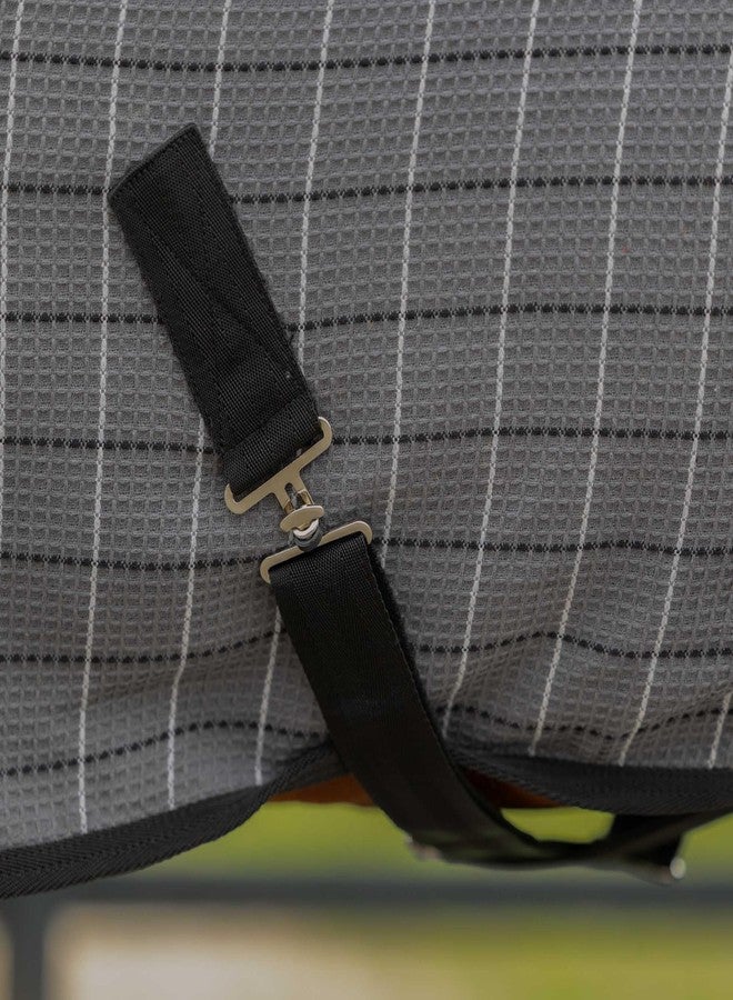 Equinavia Luftig Waffle Cooler | 100% Cotton - Grey/Black - 76 in - Image 5